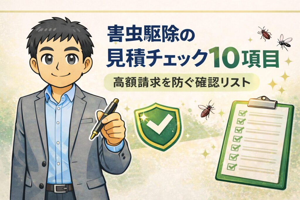 害虫駆除の見積チェック10項目