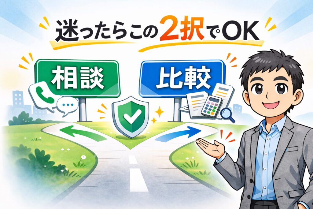 迷ったらこの2択でOK(押し売りなし)