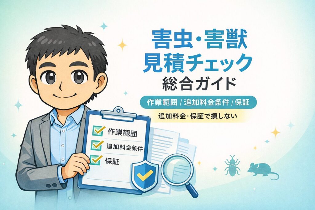 仮害虫・害獣の見積チェック