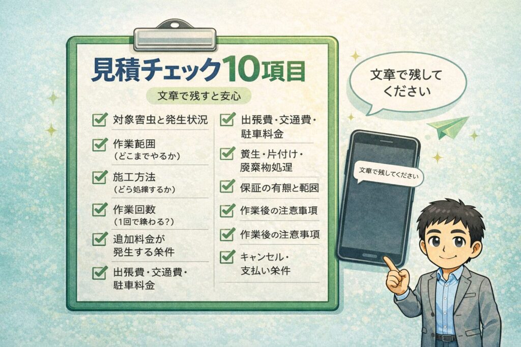 見積チェック10項目(コピペ可)