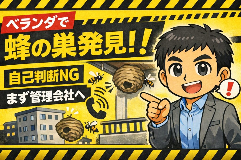 賃貸ベランダ蜂の巣駆除の費用は？管理会社への連絡や業者の選び方