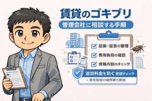 ゴキブリマンション管理 人の相談術!賃貸のゴキブリ管理会社の対応