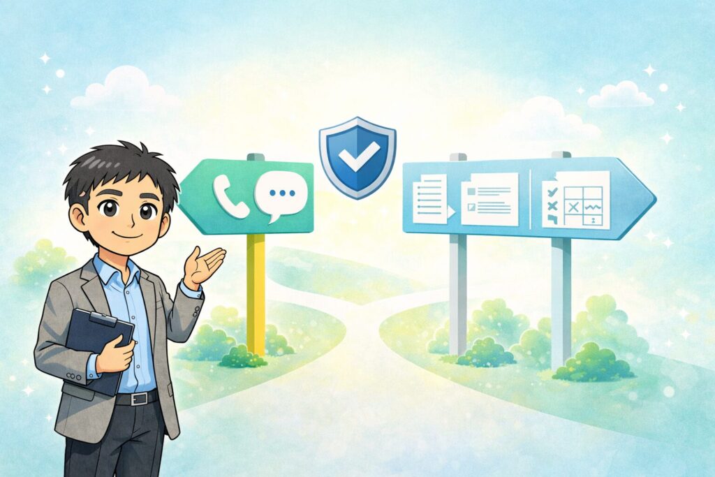 迷ったらこの2択でOK(押し売りなし)