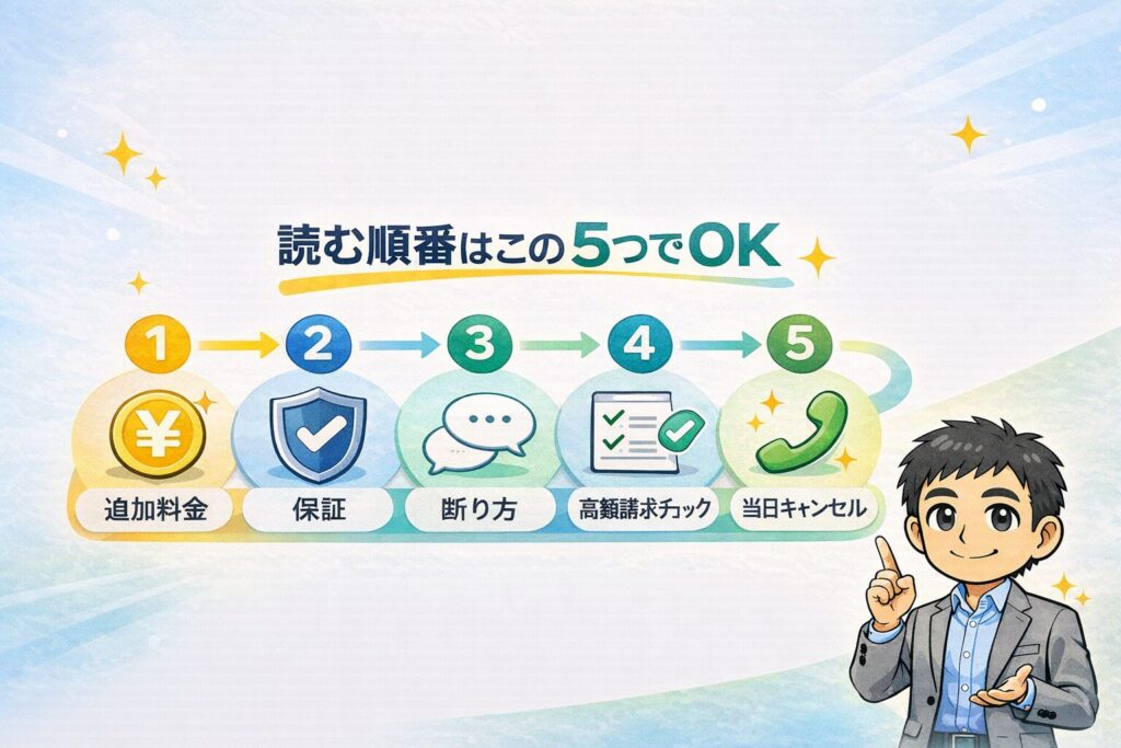 迷ったときの読む順番(この順でOK)