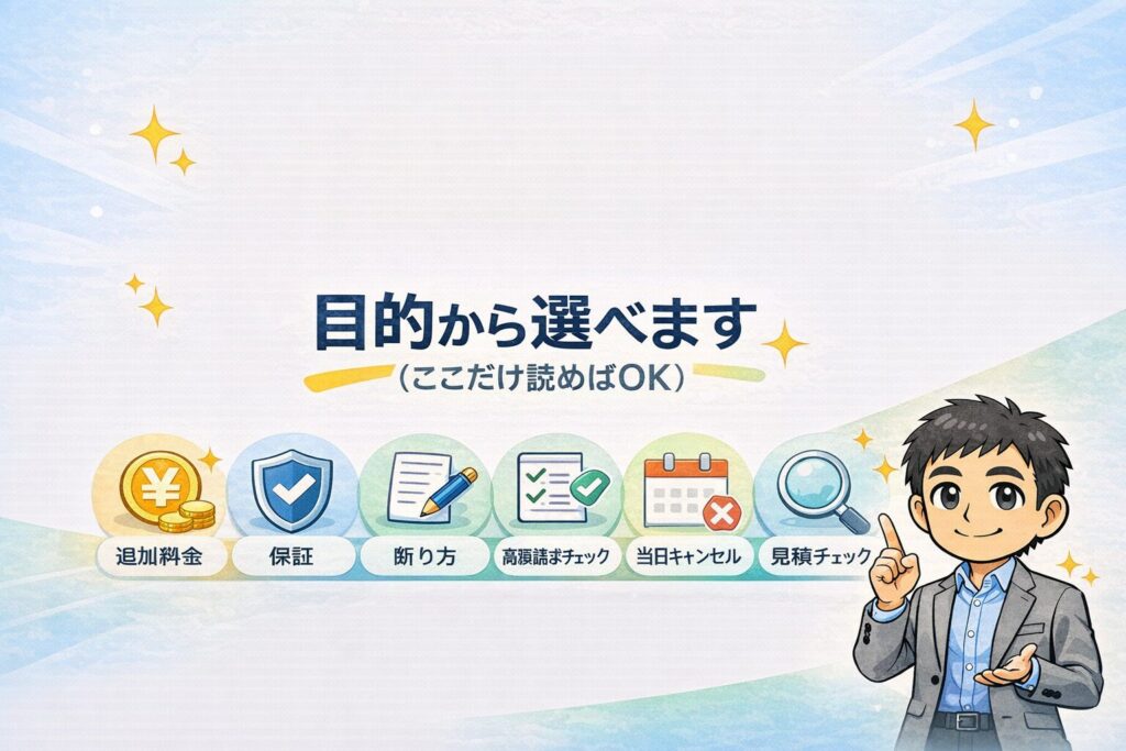 トラブル別に探す(目的から選べます)