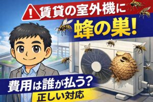 賃貸室外機蜂の巣の費用負担は？大家さんへの連絡と正しい対応