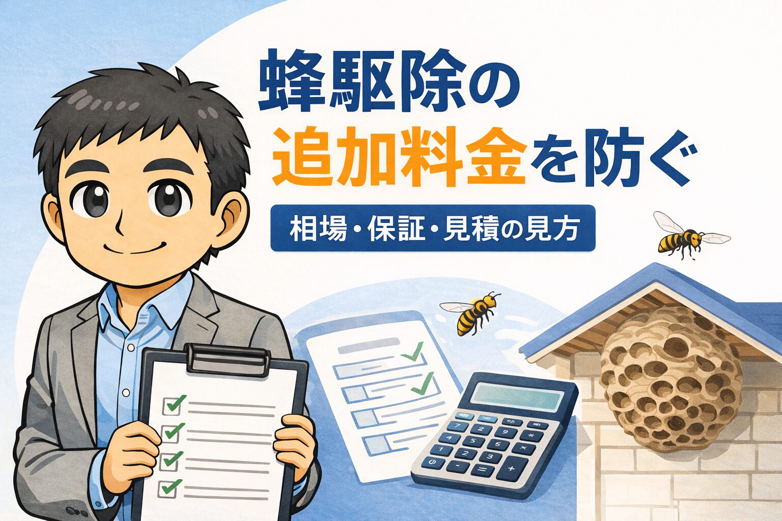 蜂駆除追加料金の仕組みとスズメバチ駆除料金相場の目安