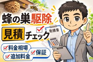 蜂駆除見積チェックで失敗しない！スズメバチの駆除料金相場を解説
