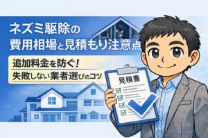 ネズミ駆除封鎖費用追加料金の相場と失敗しない業者選び