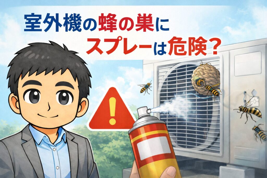 室外機蜂の巣スプレーの故障リスクと室外機蜂の巣費用の目安