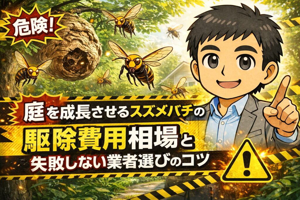 庭を成長させるスズメバチの駆除費用相場と失敗しない業者選びのコツ
