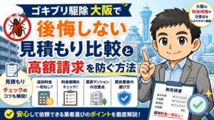 ゴキブリ駆除大阪で後悔しない見積もり