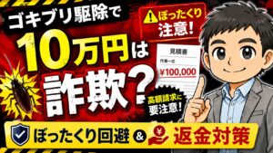 ゴキブリ駆除で10万円は詐欺