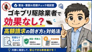 ゴキブリ駆除業者で効果なし