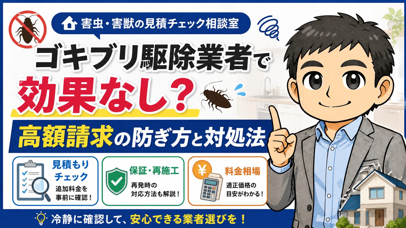 ゴキブリ駆除業者で効果なし