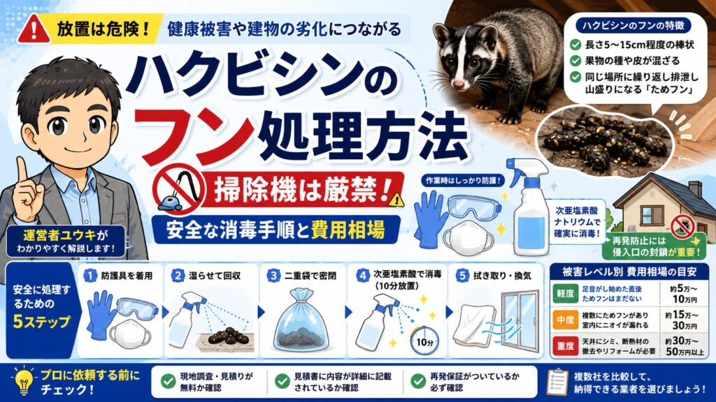 ハクビシンフン処理方法の完全ガイド