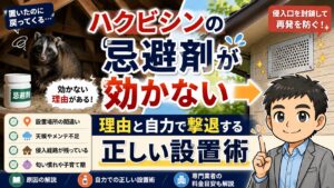 ハクビシンの忌避剤が効かない理由