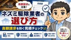 ネズミ駆除業者選び方のコツ