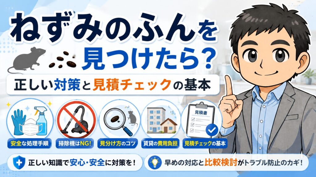 ねずみのふんを見つけたら？